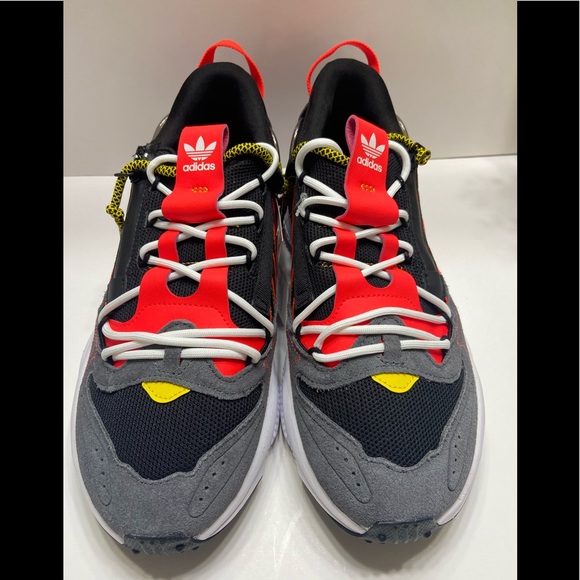 NEW Adidas Original Ozweego ZIP Men’s Shoes Black/Red/White H67266 Size 8.5. - Picture 2 of 9